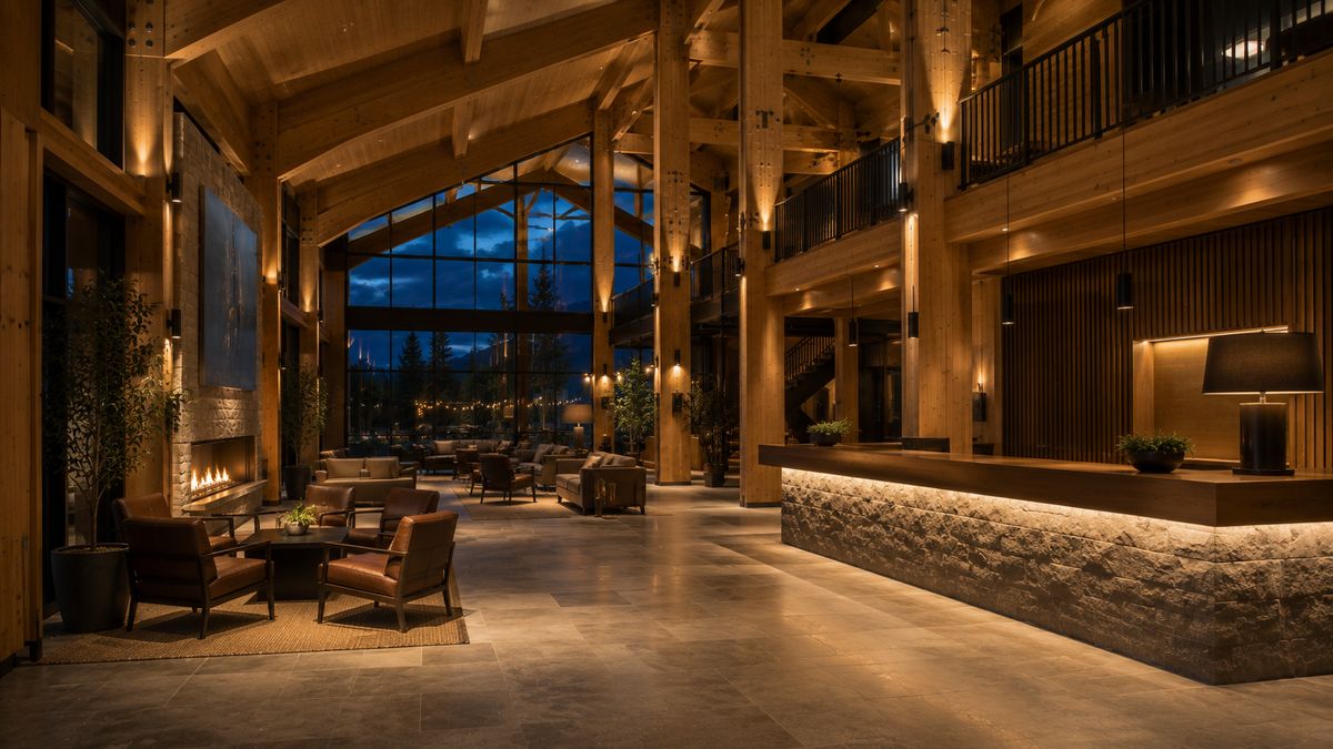 Skyline: hotel lobby
