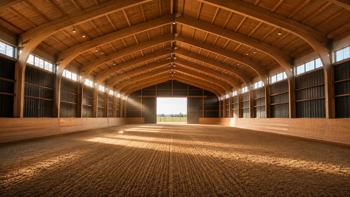 Homestead: clear-span arena interior